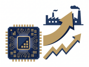 キオクシアの半導体工場投資イメージイラスト